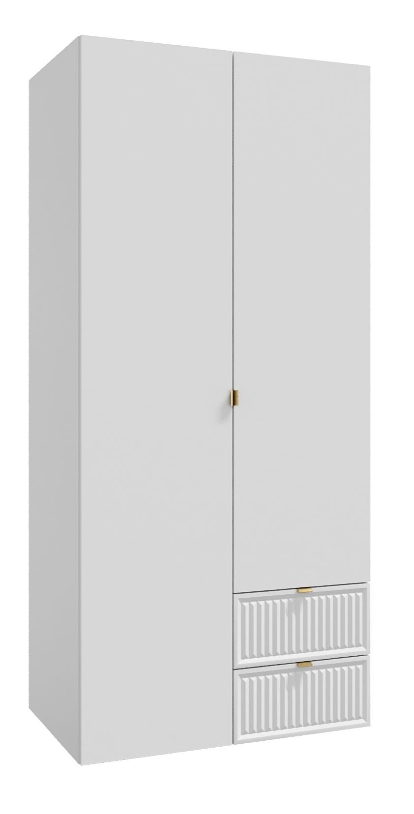 Шкафы распашные двухдверные с полками